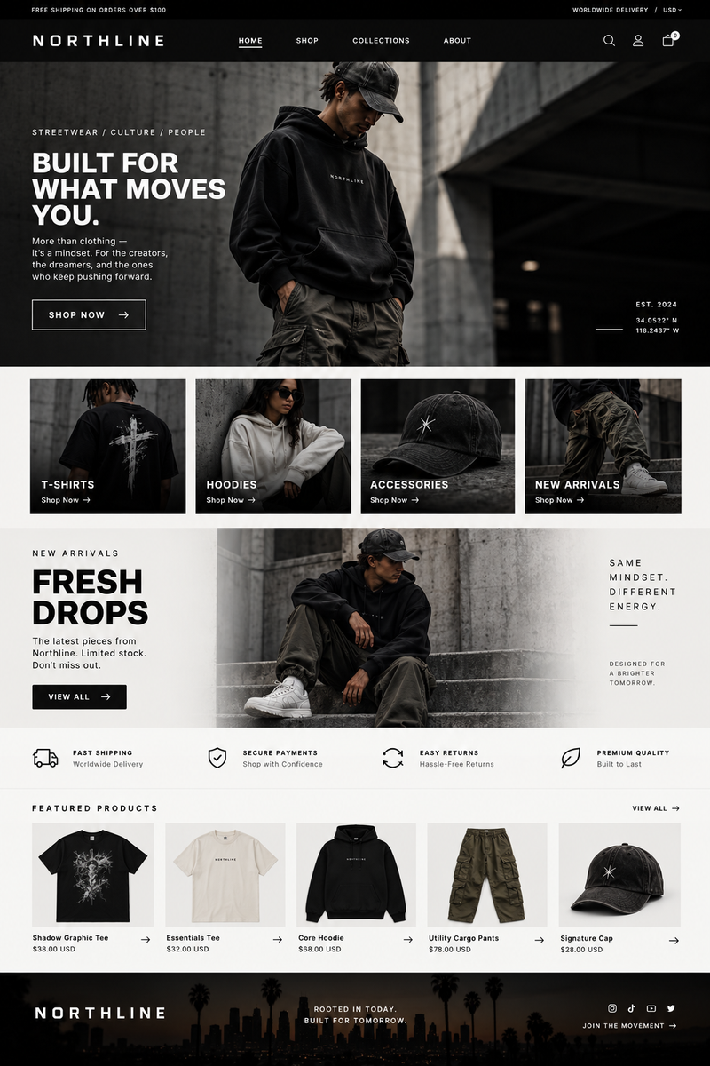 Theme Bros Clothing theme